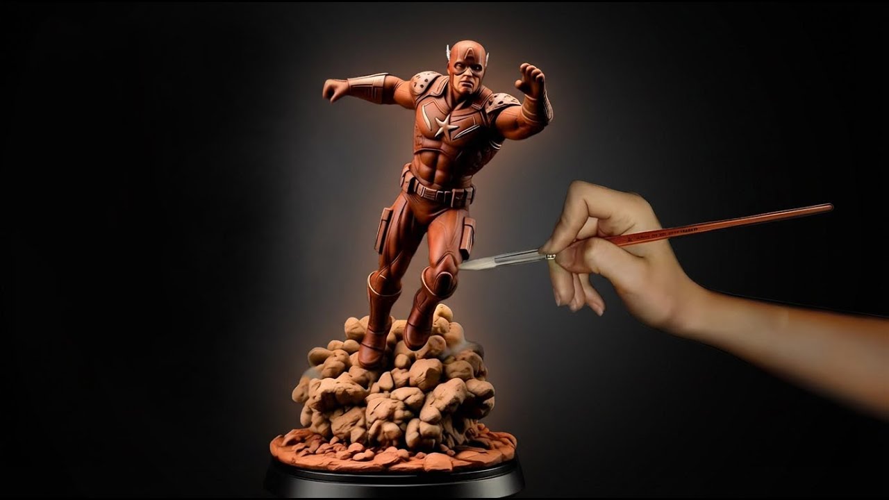 Sculpting Captain America Classic Comic Style (PART 1)