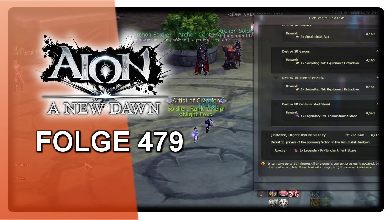 [Heldenquest] Mirasch und Garten für legendäre PvE Steine - LETS PLAY AION #479 [6.2] [Deutsch]