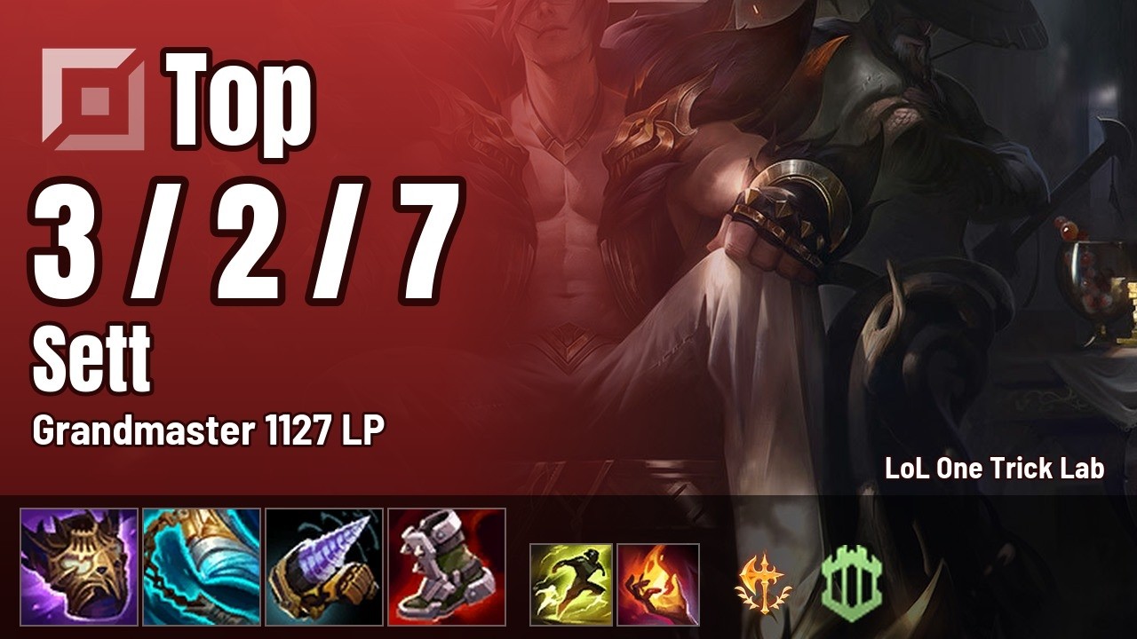 Sett top just runs the Fiora matchup over &mdash; Grandmaster SoloQ