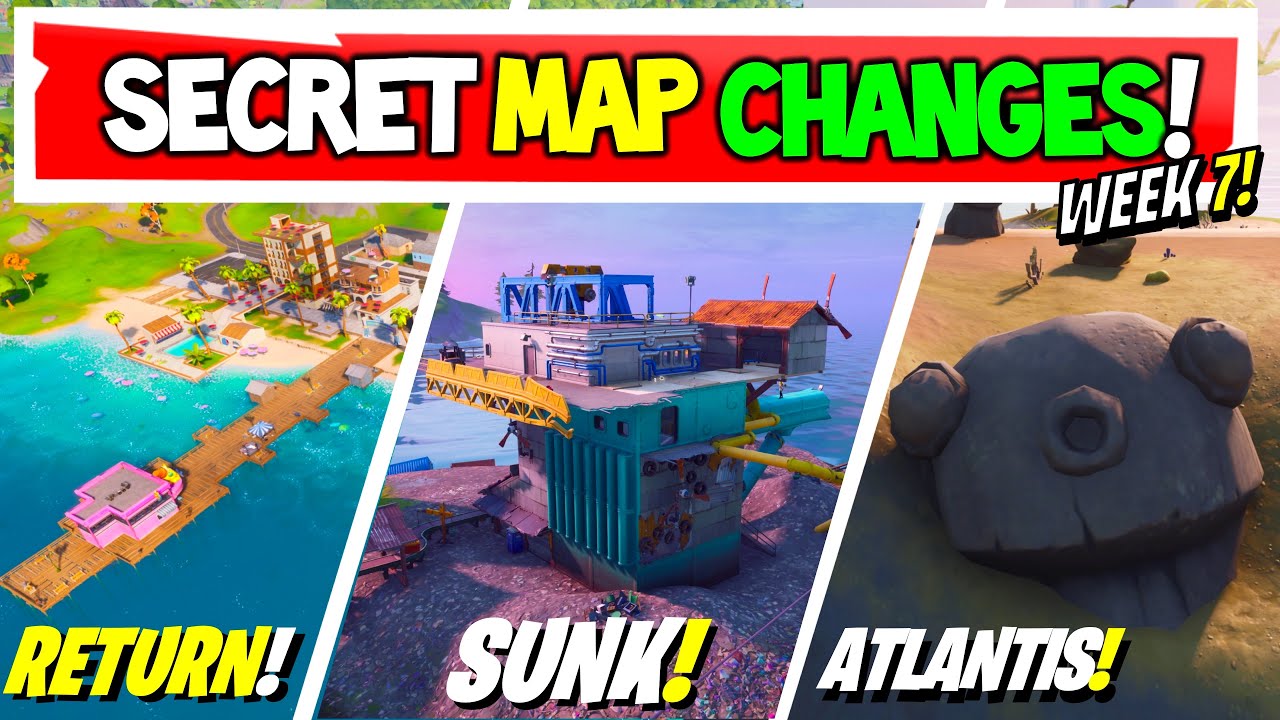 Fortnite | All SECRET MAP CHANGES | Atlantis & RIP Rig | Water Stage 7 (Xbox, PS5, PC, Mobile)