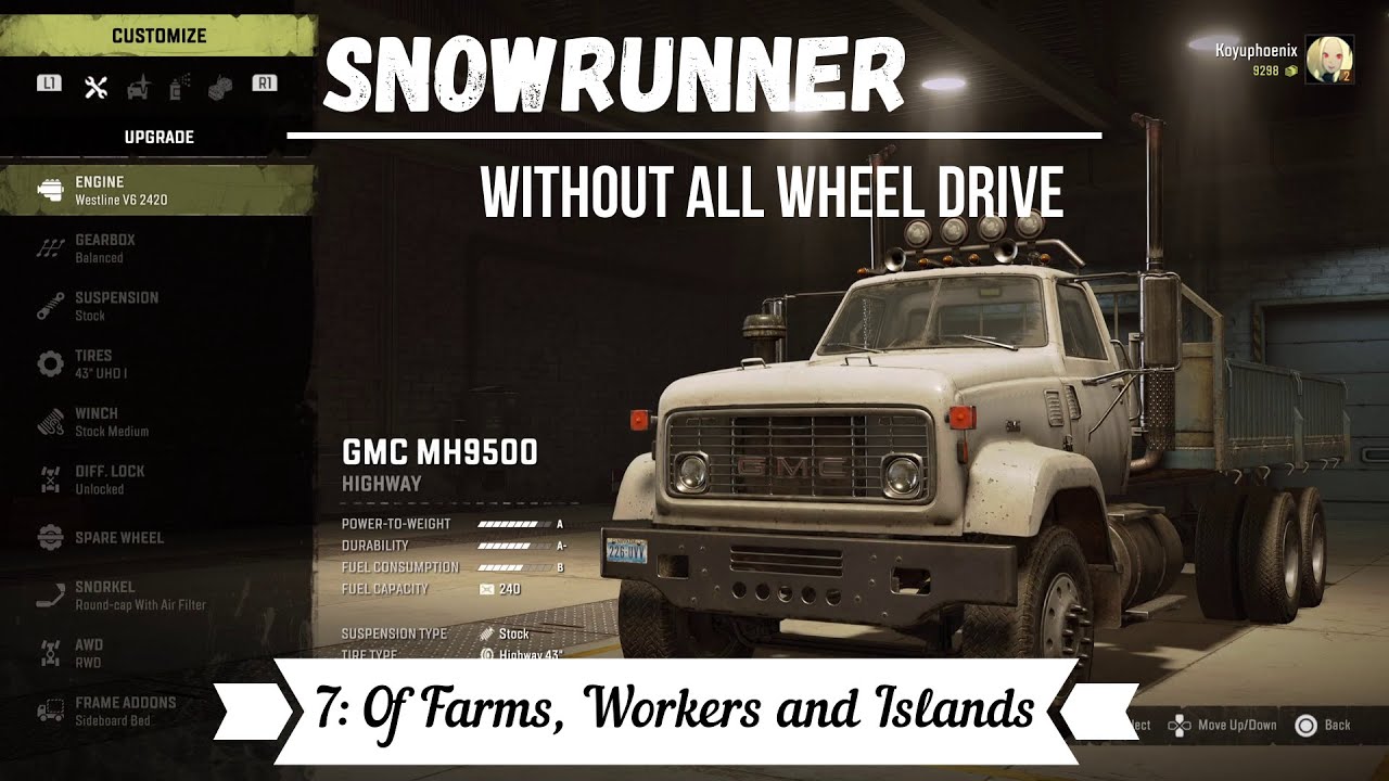 Preparing for the Quarry Without All Wheel Drive - Hard Mode Snowrunner Gameplay PS4 PS5