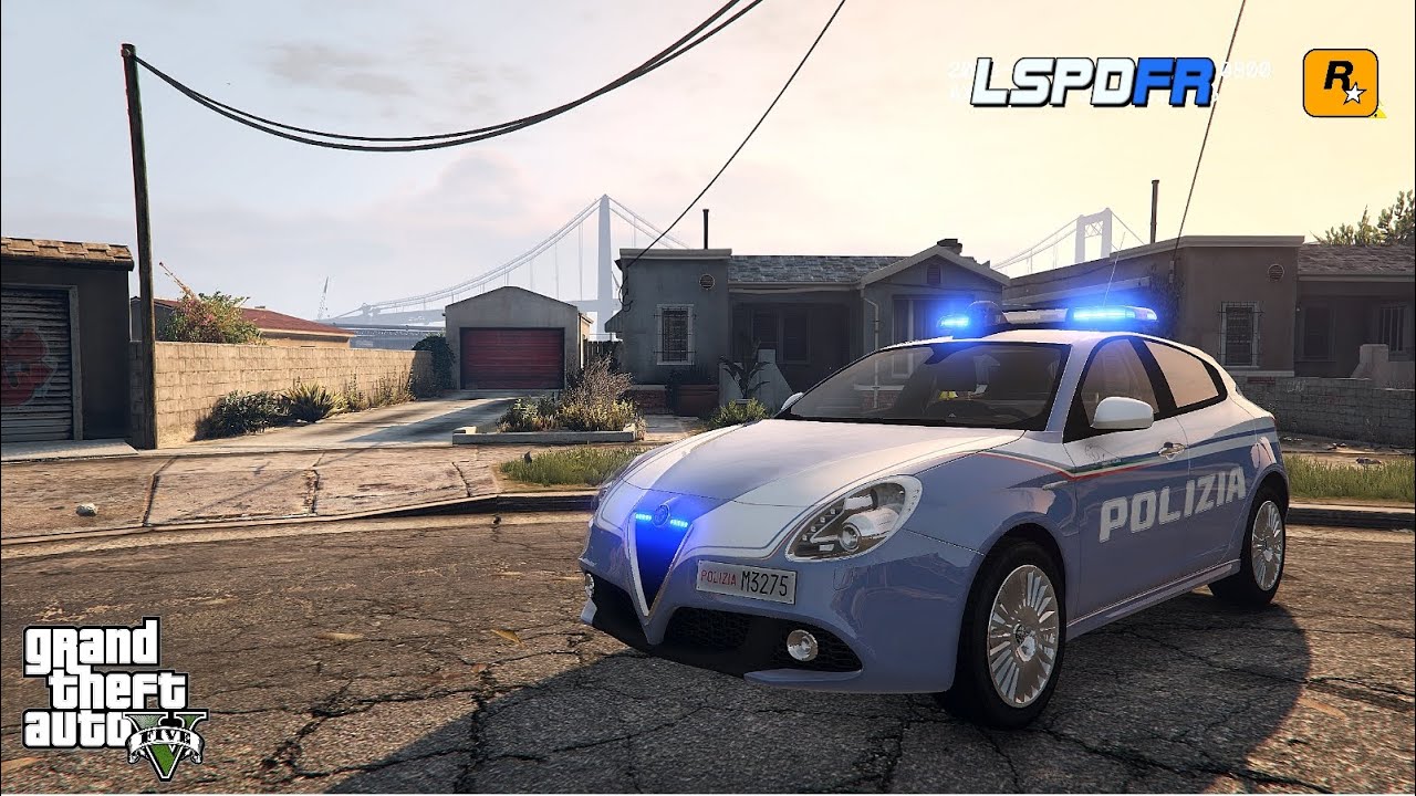 -GIULIETTA POLIZIA SQUADRA ANTI RAPINA- GTAV LSPDFR ITA