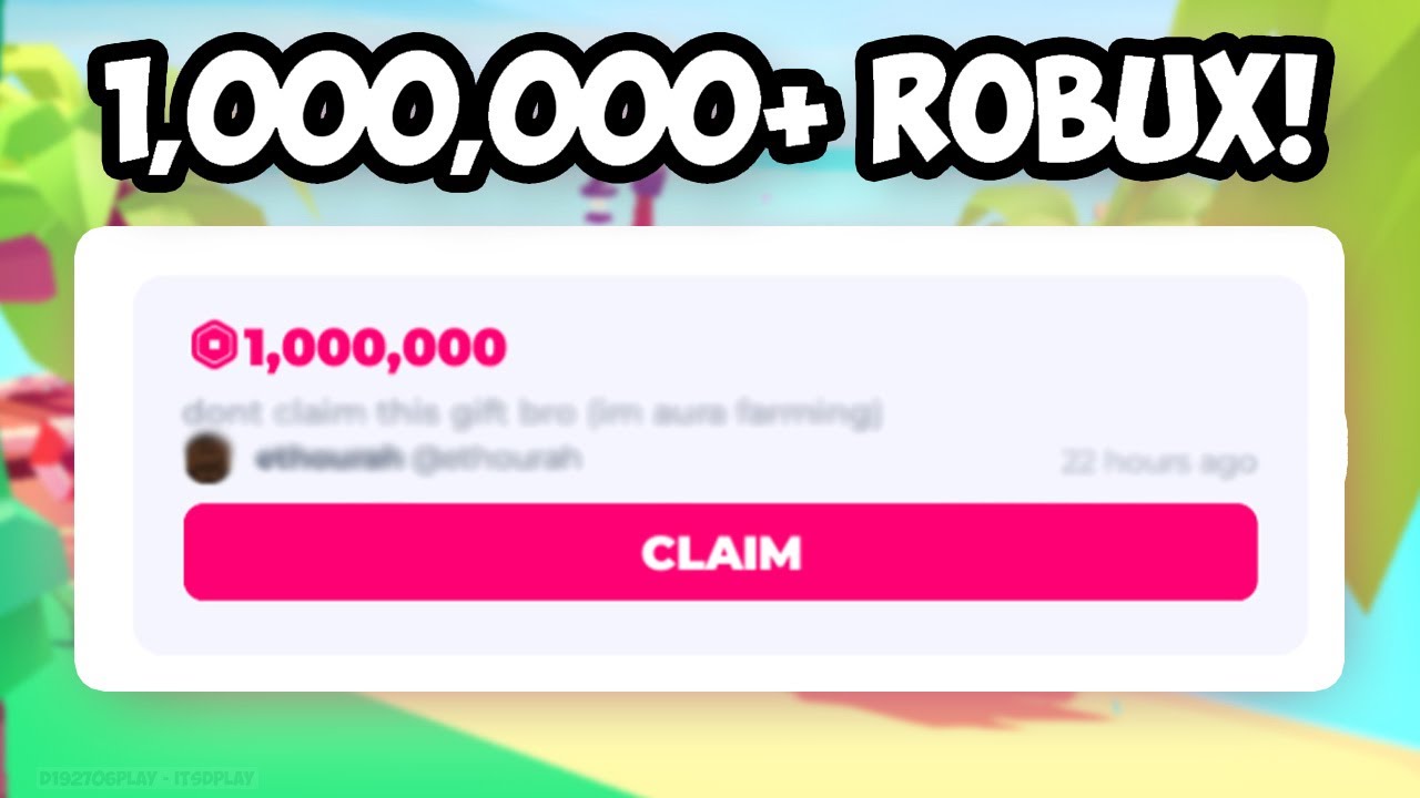 Мне пожертвовали 1 000 000 $ Robux. Пожалуйста, пожертвуйте!!!