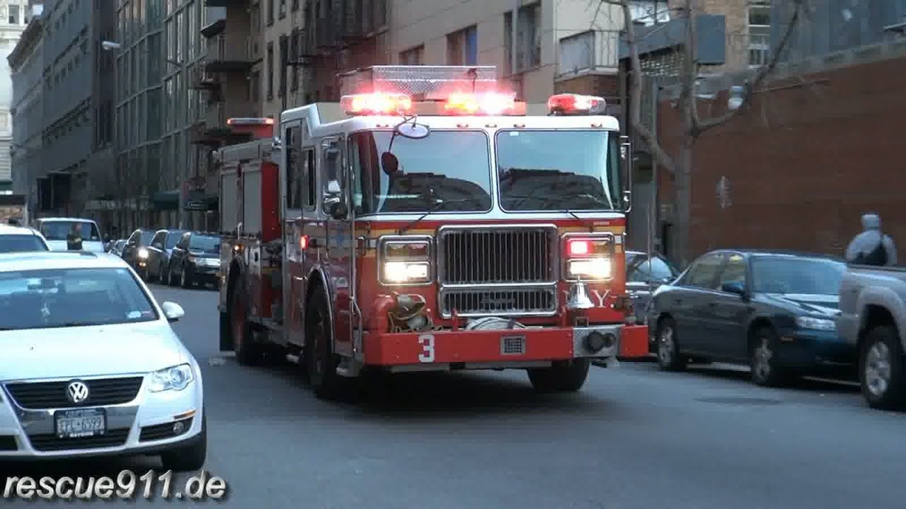 Engine 3 + Tower ladder 12 + Battalion 7 FDNY