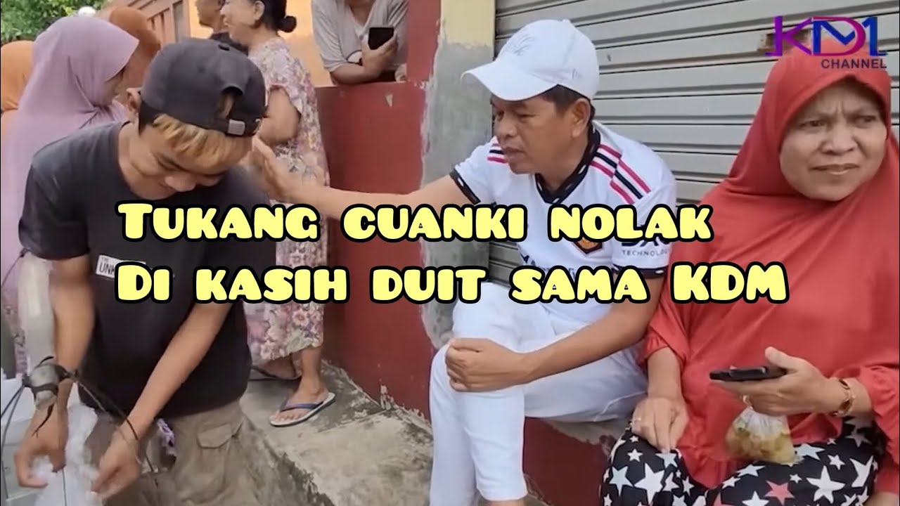 Tukang cuanki nolak di kasih duit sama KDM 