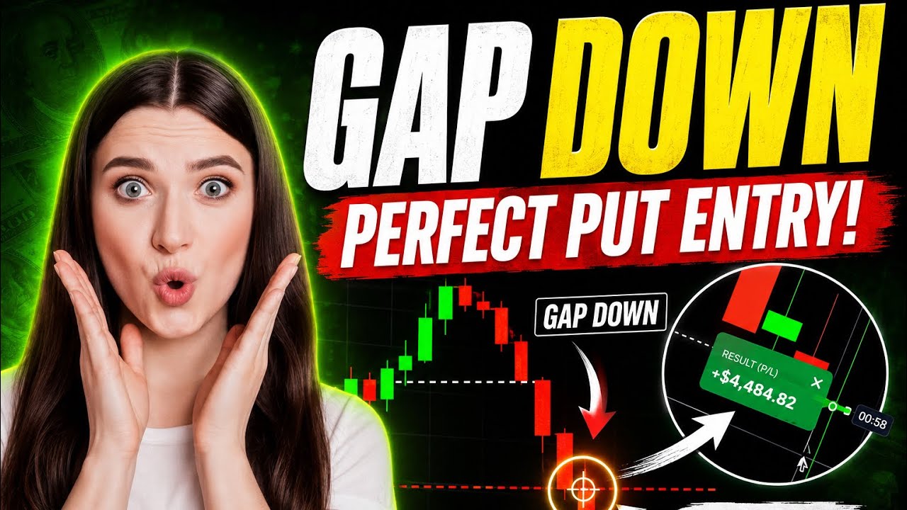 QUOTEX Gap Down + Moving Average = PERFECT PUT ENTRY