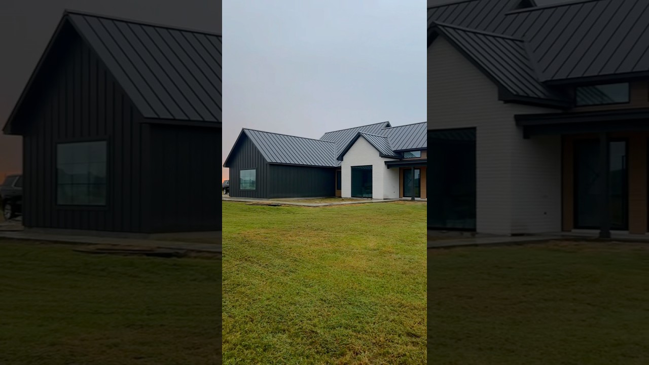 Watch our exterior home progress! b#newbuild #newhome #custombuild #modernhome