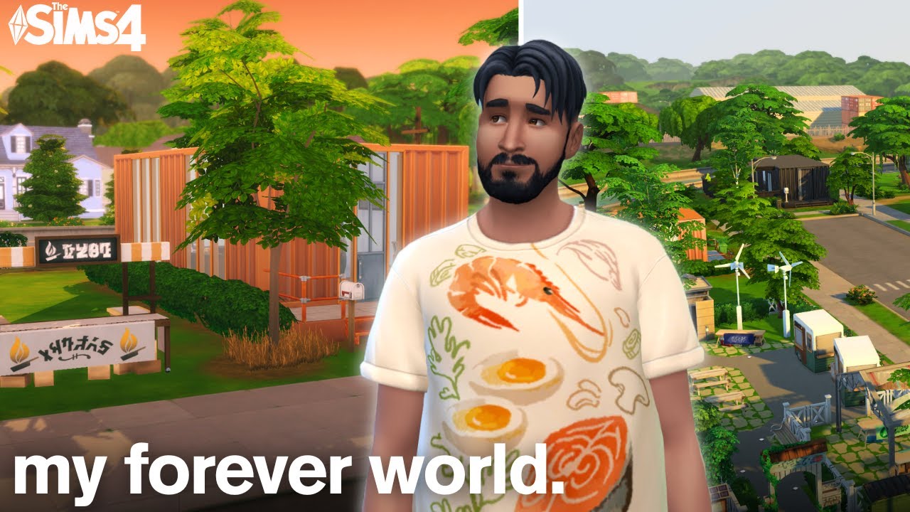 🍎Sims 4 Forever World Chill Gameplay | Bert Pancake's Waffle House!