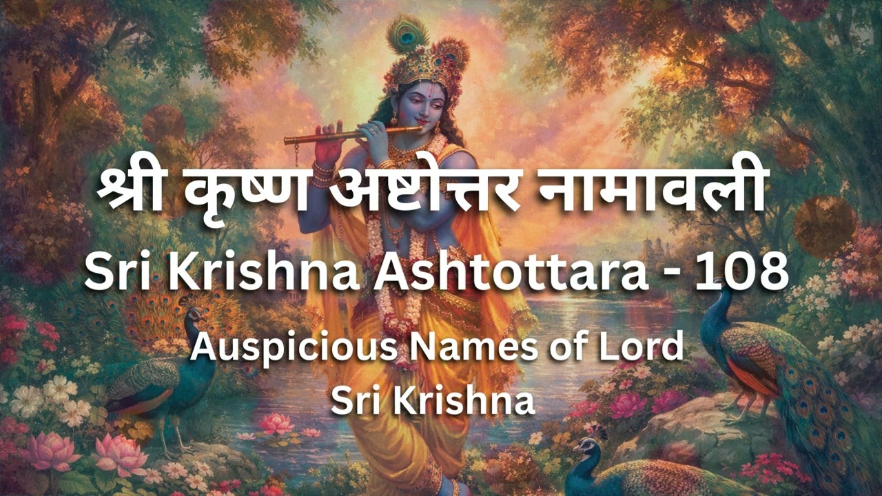 Sri Krishna Ashtottara - 108 Auspicious Names of Lord Sri Krishna | श्री कृष्ण अष्टोत्तर नामावली