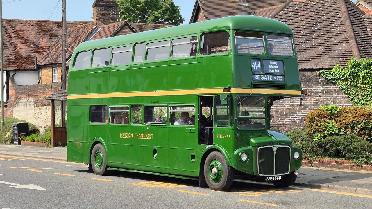 Ride on preserved London Transport AEC Routemaster | RML2456 (JJD 456D) | Dorking running day 2025