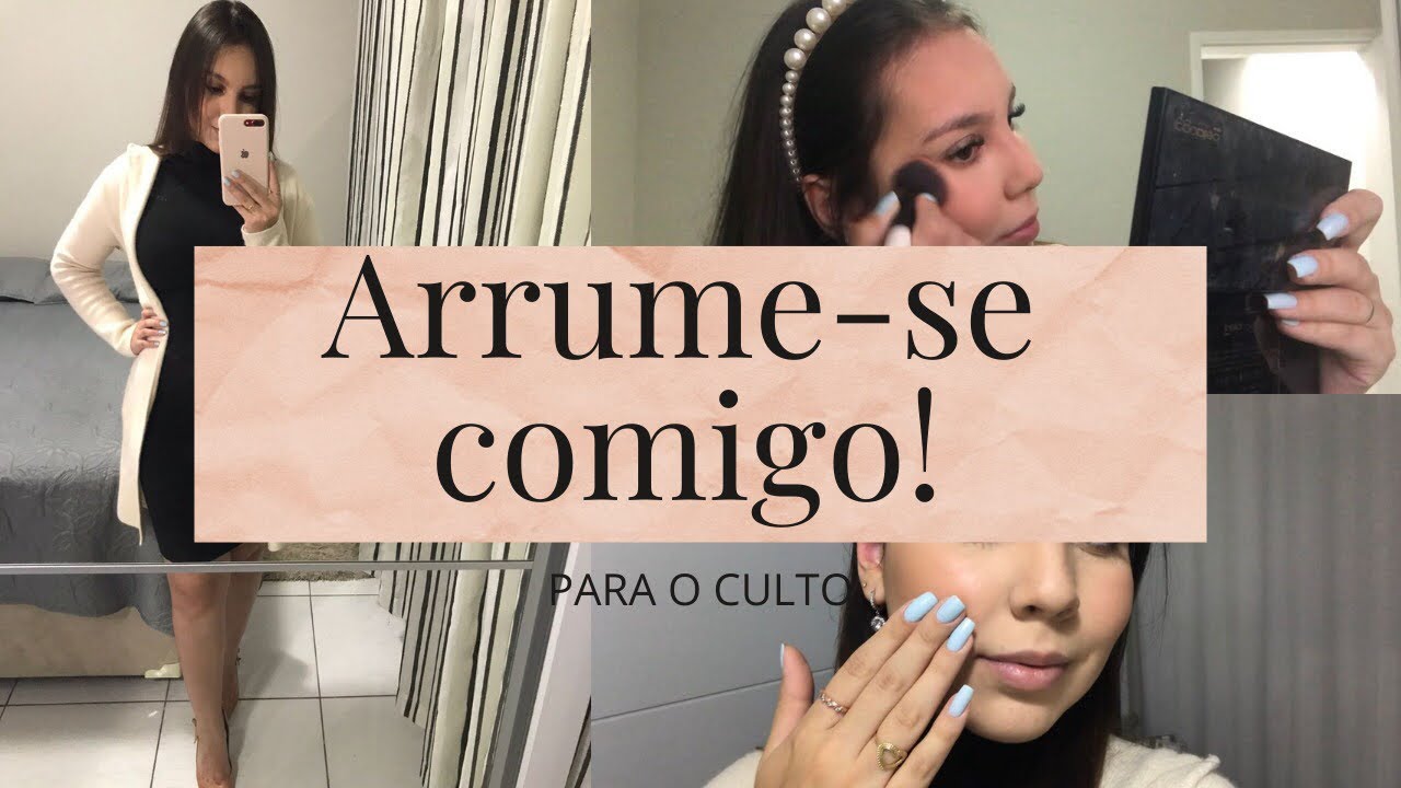 Arrume-se comigo para o culto | Meu domingo!