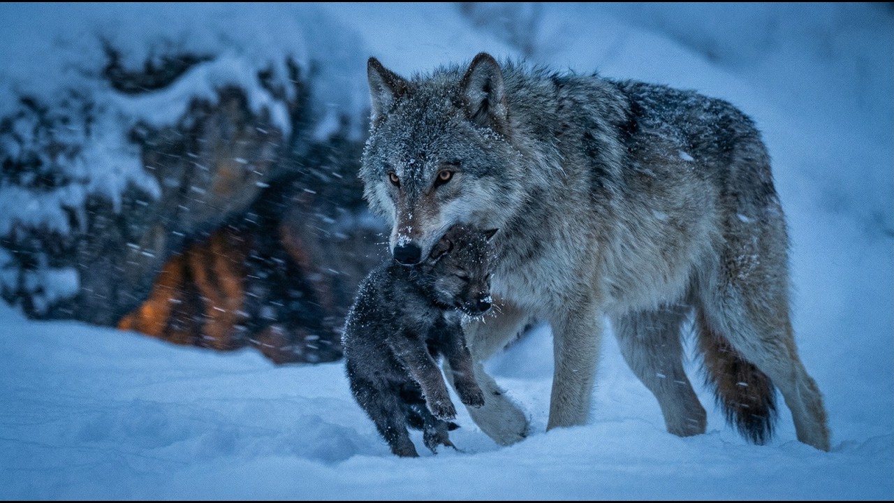 They Were Born Into the Cold… But the Pack Refused to Let Them Freeze | Wildlife 4K documantry