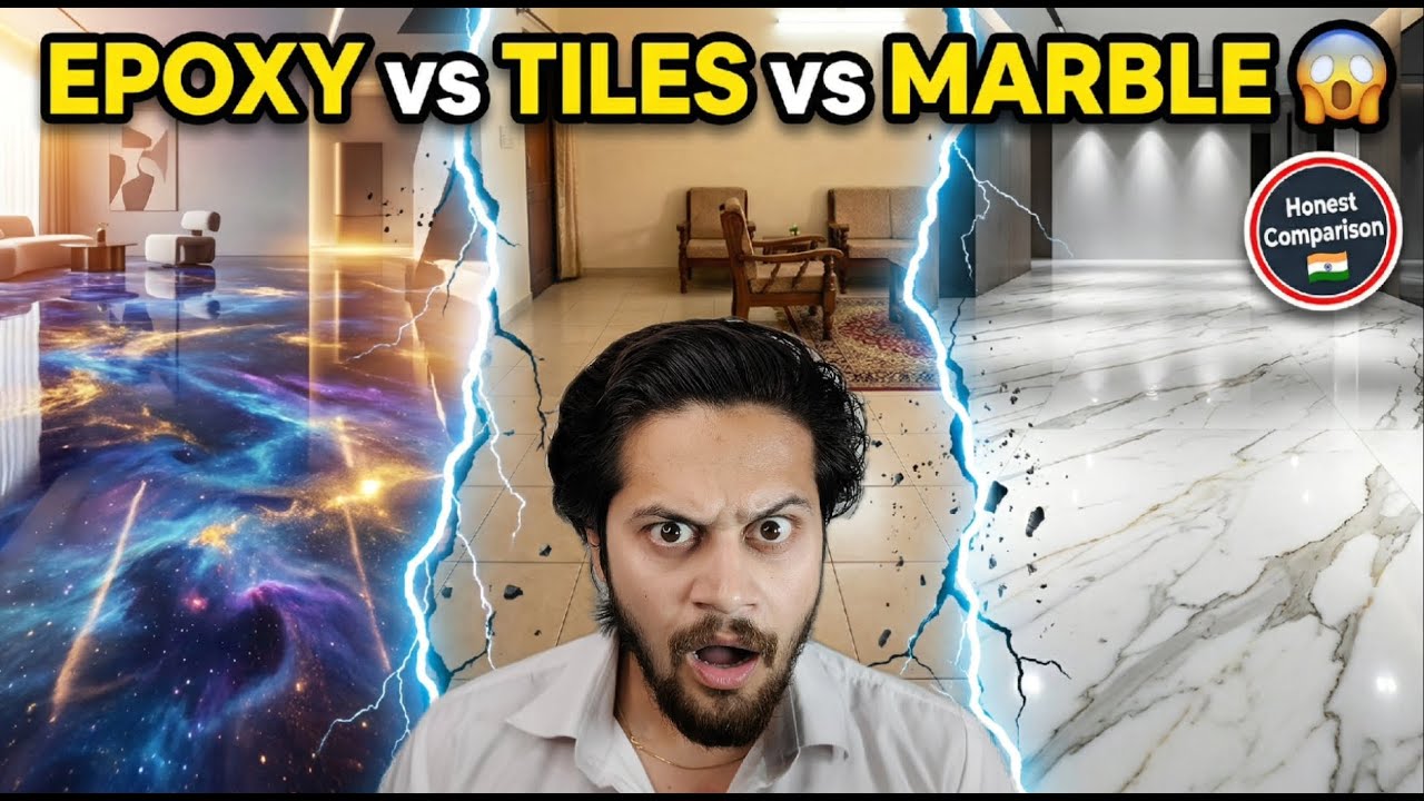 Epoxy Flooring vs Tiles vs Marble | India&rsquo;s Most Honest Flooring Comparison 🔥