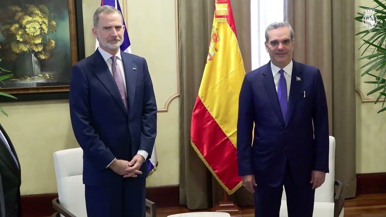 Encuentro bilateral de S.M. el Rey con presidente de la República Dominicana, Luis Rodolfo Abinader