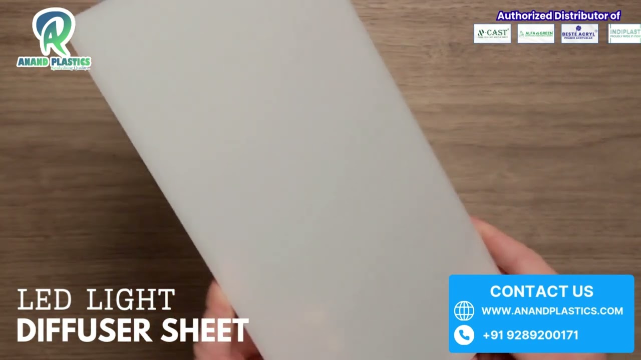 LED Light Diffuser Sheet | LED Panel Diffuser Sheet for Ceiling, Strip & Backlight | Anand Plastics