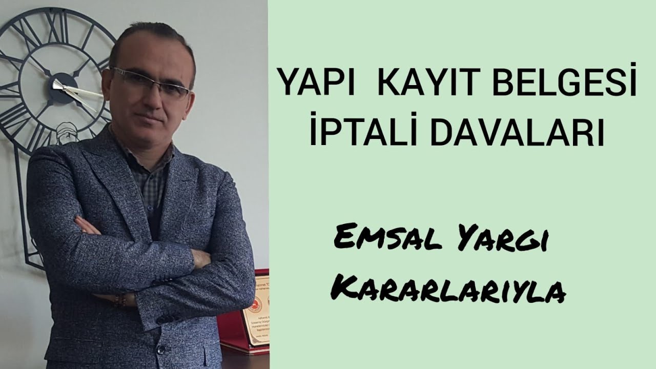 yapı kayıt belgesi iptali ve dava yolu