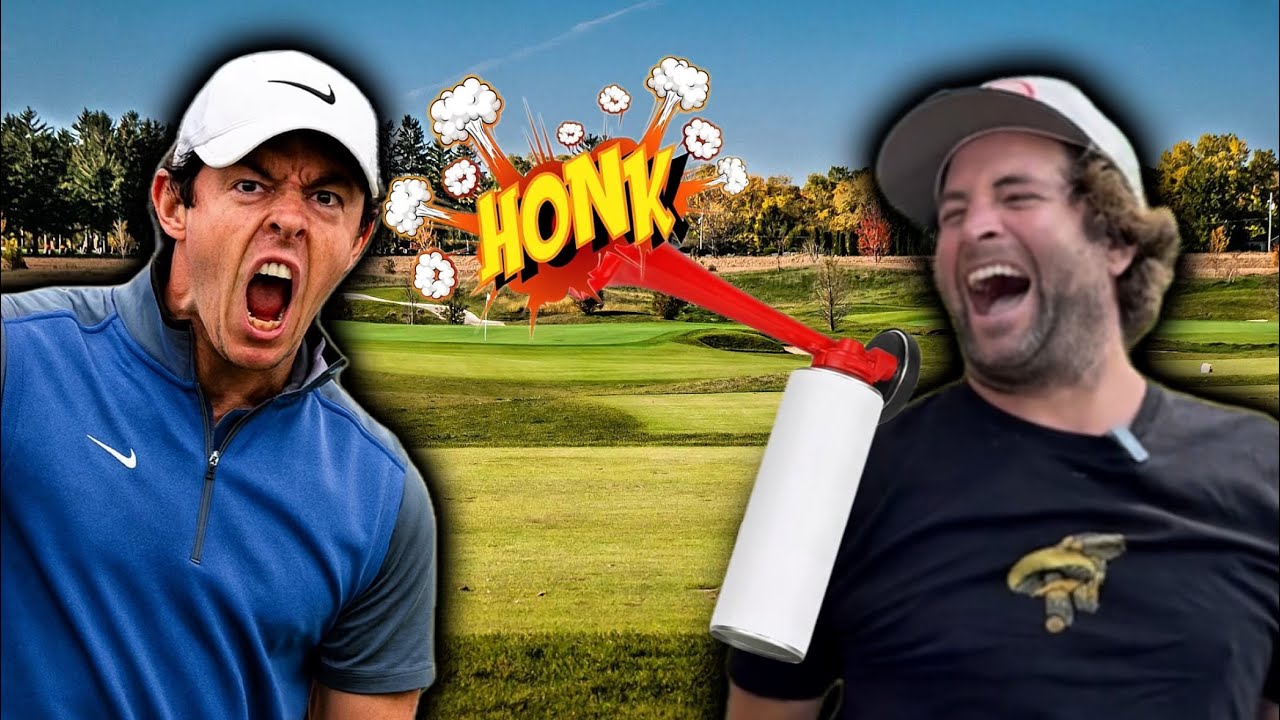 AIRHORN GOLF PRANK! (Cops Called)