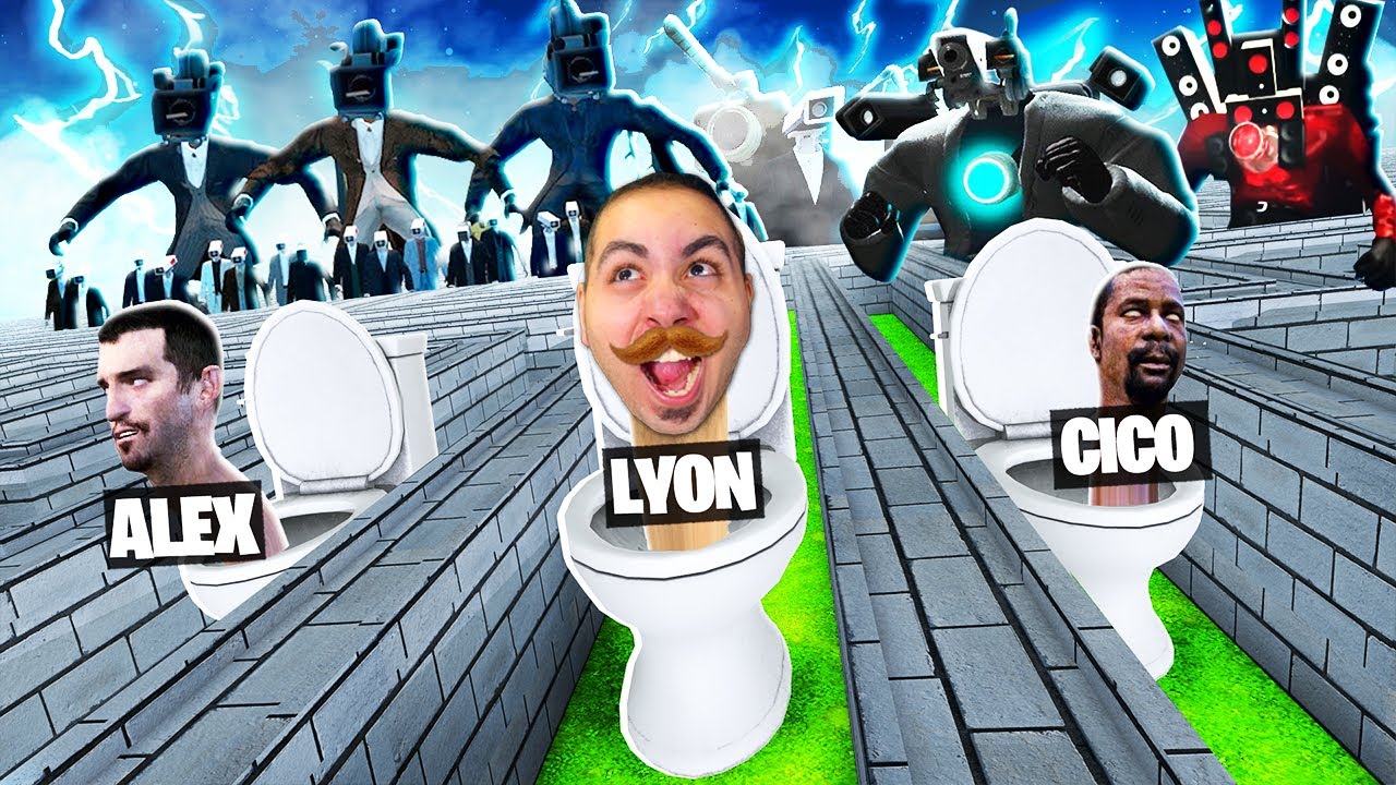 SCAPPIAMO DAL LABIRINTO DI SKIBIDI TOILET SU GMOD!