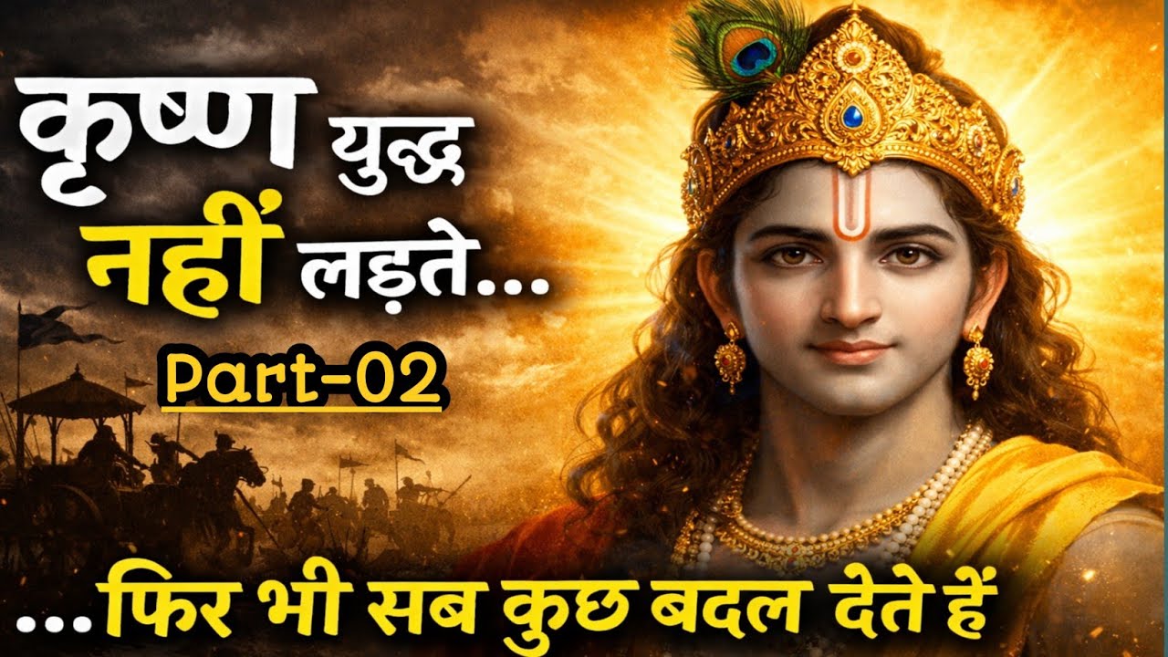 श्रीकृष्ण — महाभारत के भीतर खड़े ईश्वर🙏🌼🌺 | Mahabharat Perspective | Krishna Truth