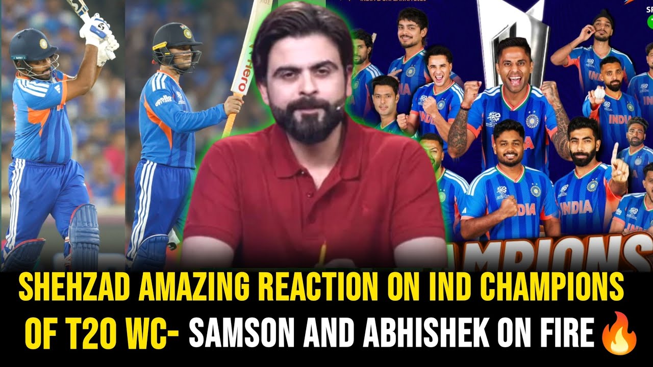 Shehzad Amazing Reaction On India The Champions Of T20 WC 2026 |  Sanju & Abhishek On Fire🔥 |Asif|