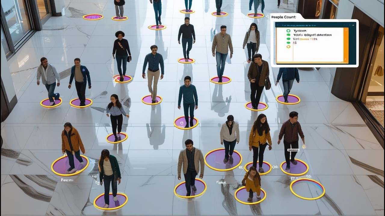 Easiest Way to Build a People Counter with Python, OpenCV & YOLO! | How to Count People Using YOLO