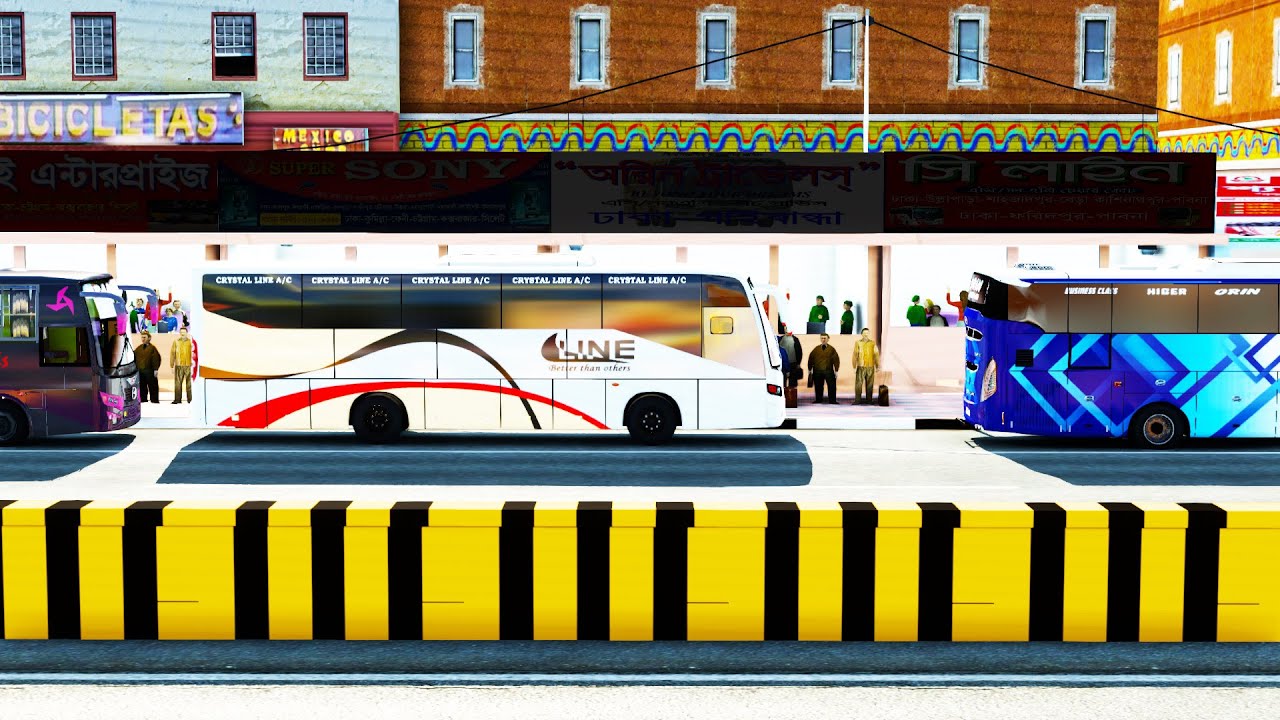 C Line Hino 1j Ac| Dhaka-Pabna| Bd Next Gen Map V5.3j