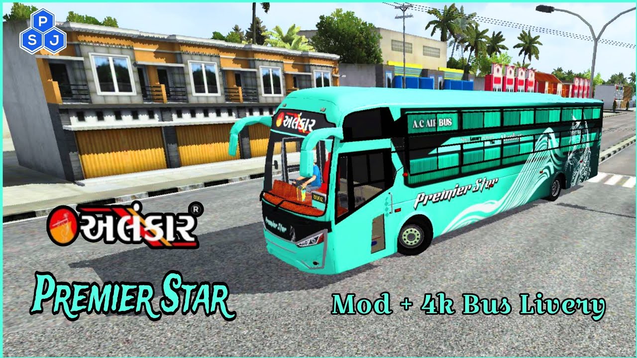 Alankar Travelers (Premier Star)||BS6 Bus Mod ||Bus Simulator Indonesia ||Surat All Travelers Livery