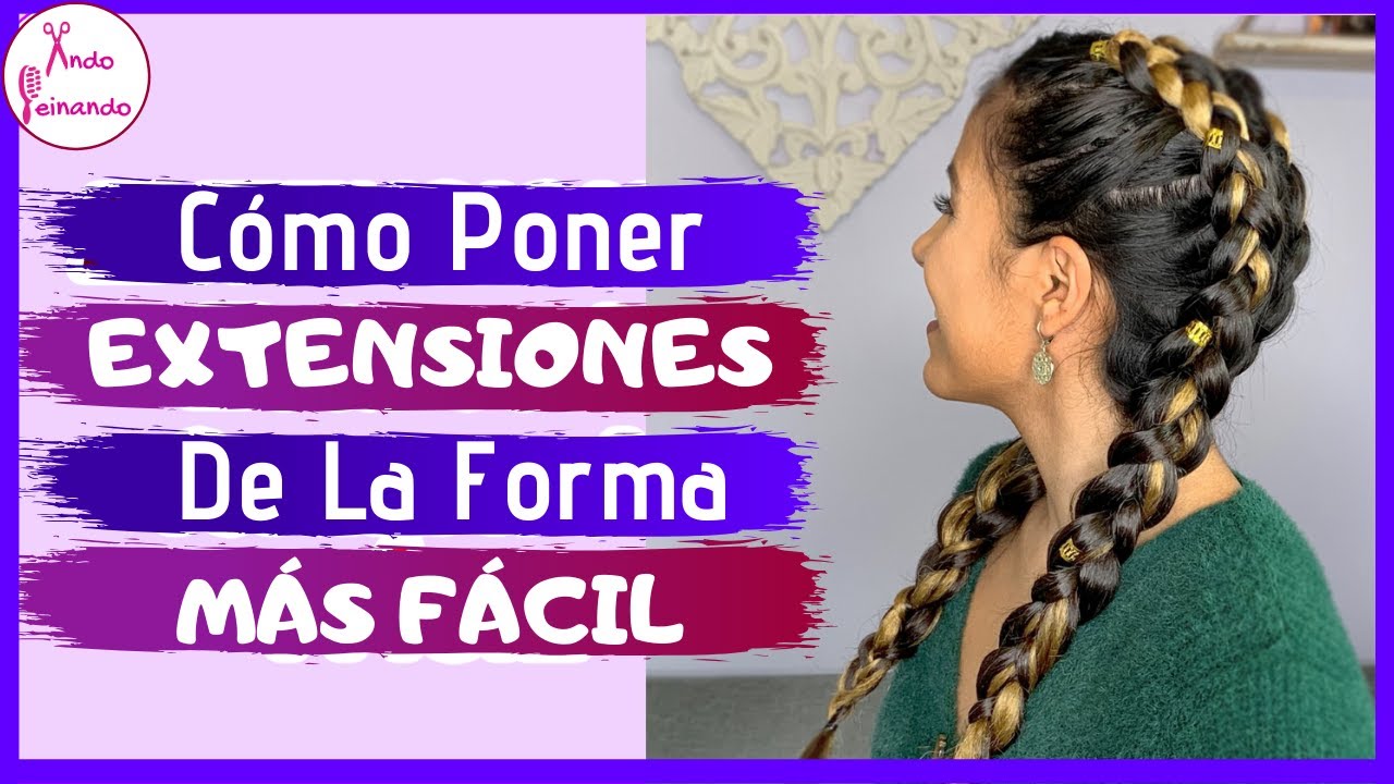 TRENZAS CON EXTENSIONES Para PRINCIPIANTES - Peinados Con Kanekalon
