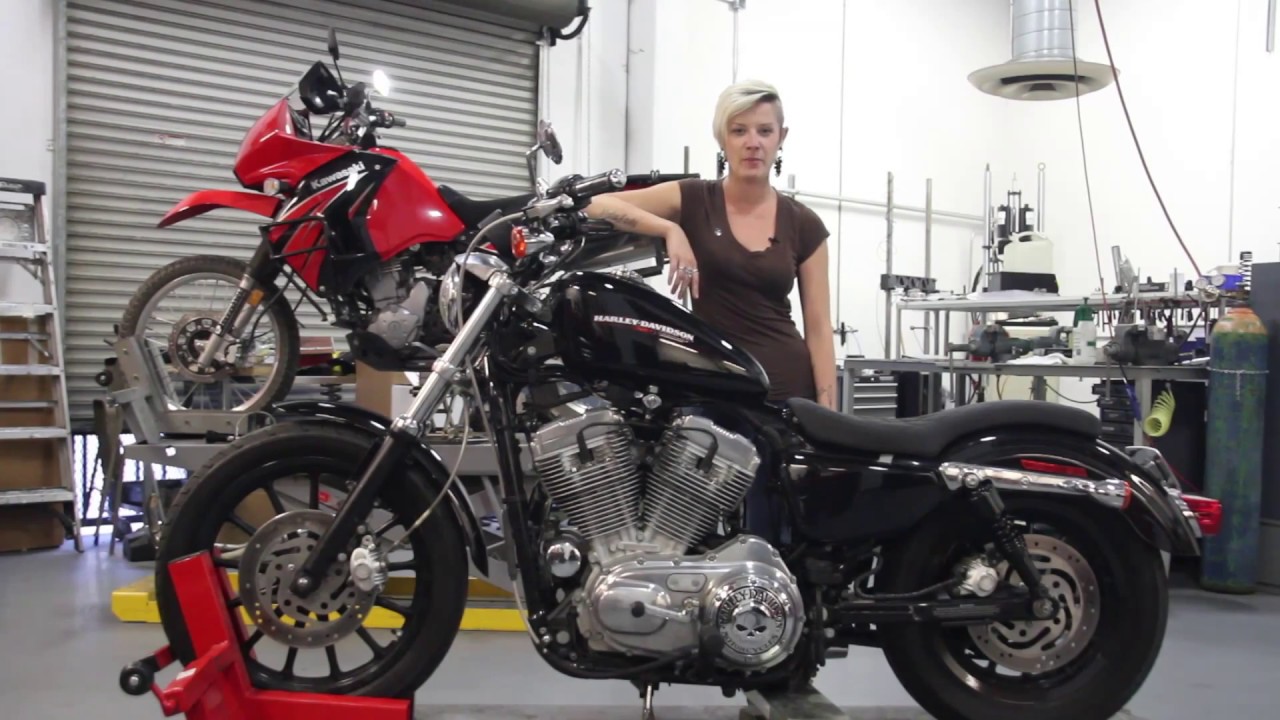 Burly Brand Slammer Kit Install Video with Moto Lady - Deadbeatcustoms.com