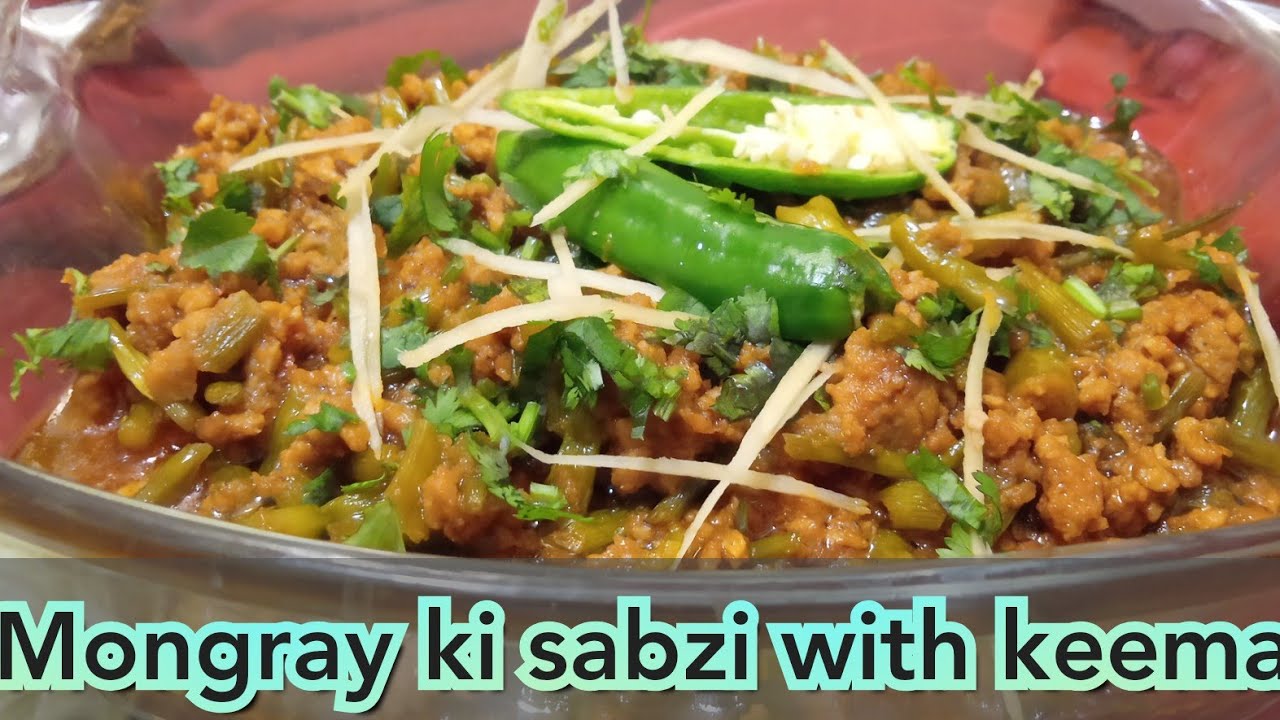 Mongray keema recipe with new style|Radish pods recipe ..