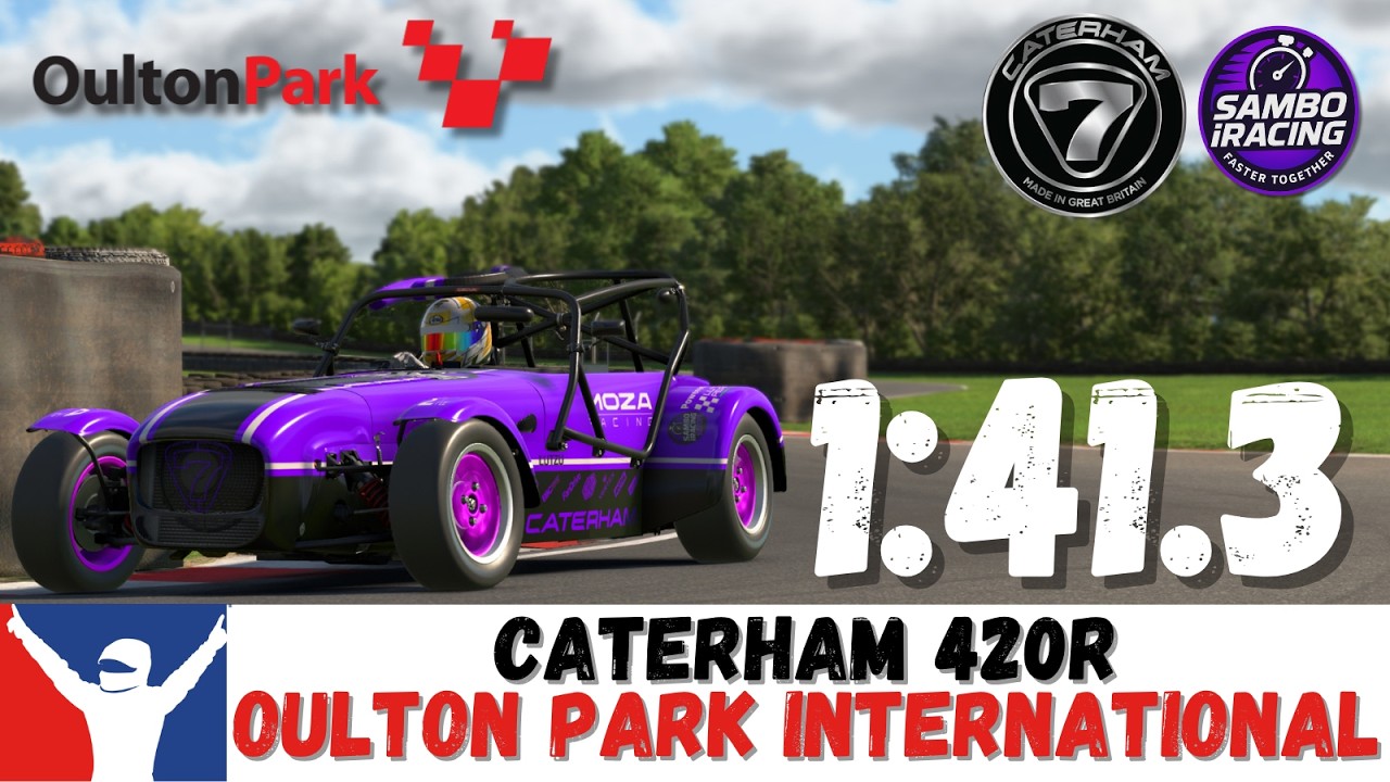 iRacing: Гайд по Oulton Park на Caterham 420R &mdash; 1:41.3, обзор трассы Oulton Park International на...
