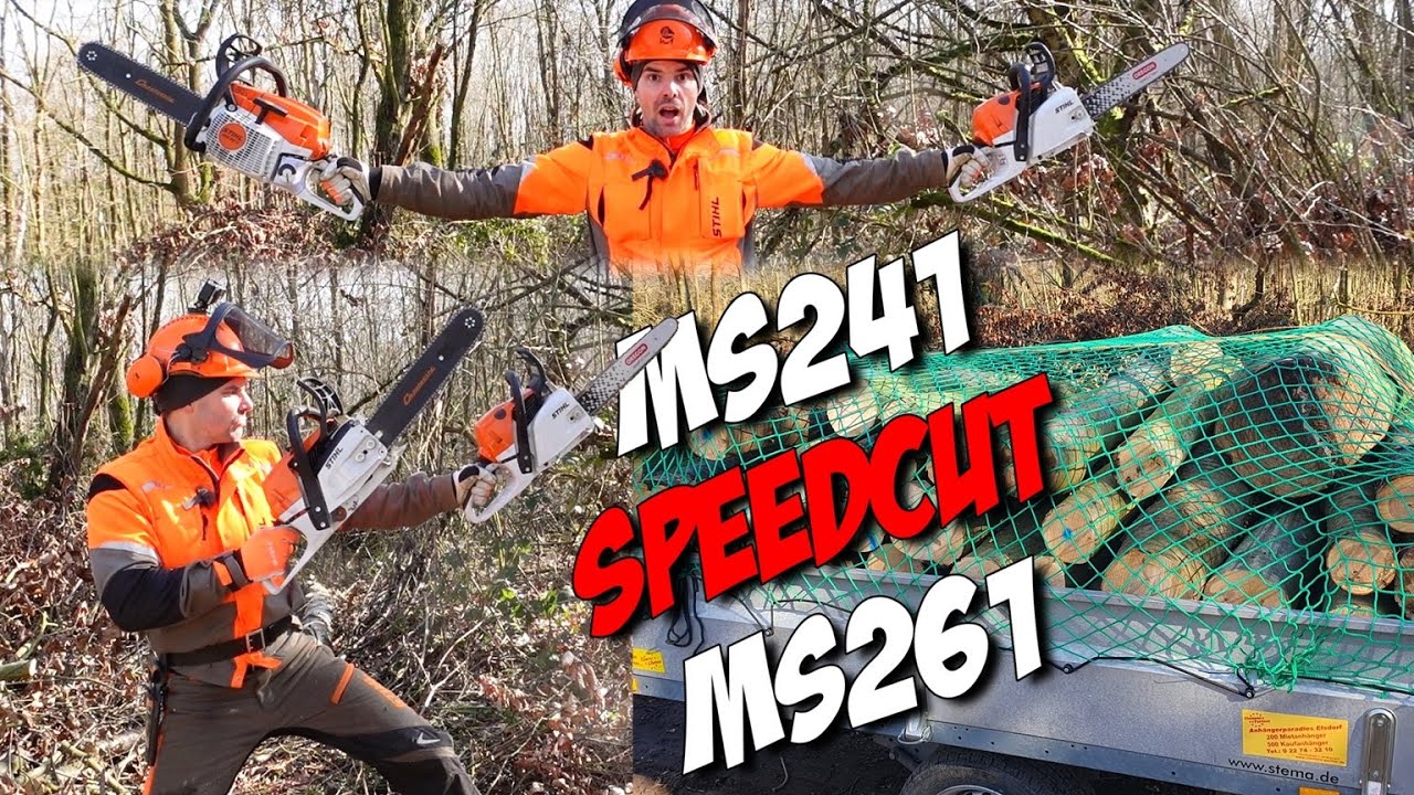 MS 261 und MS 241 Oregon Speedcut nano! #stihl #firewood firewood