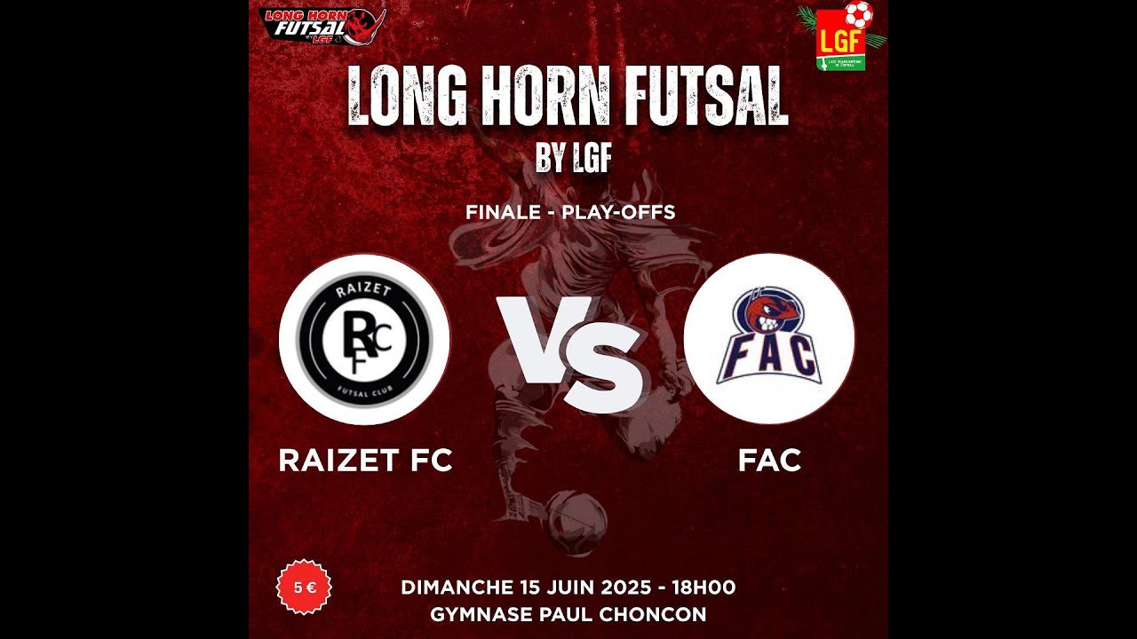 Championnat Long Horn Futsal Finale RFC VS FAC Dimanche 15 Juin 2025