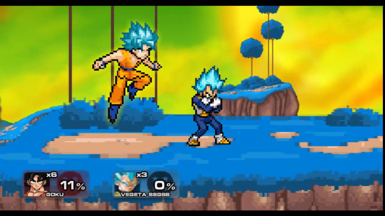 SSF2MODS Goku SSJ 4 FINAL SMASH