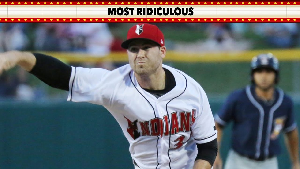 Ball Hops in Hutchison's Shirt - Minor League Baseball pitcher Drew Hutchison field