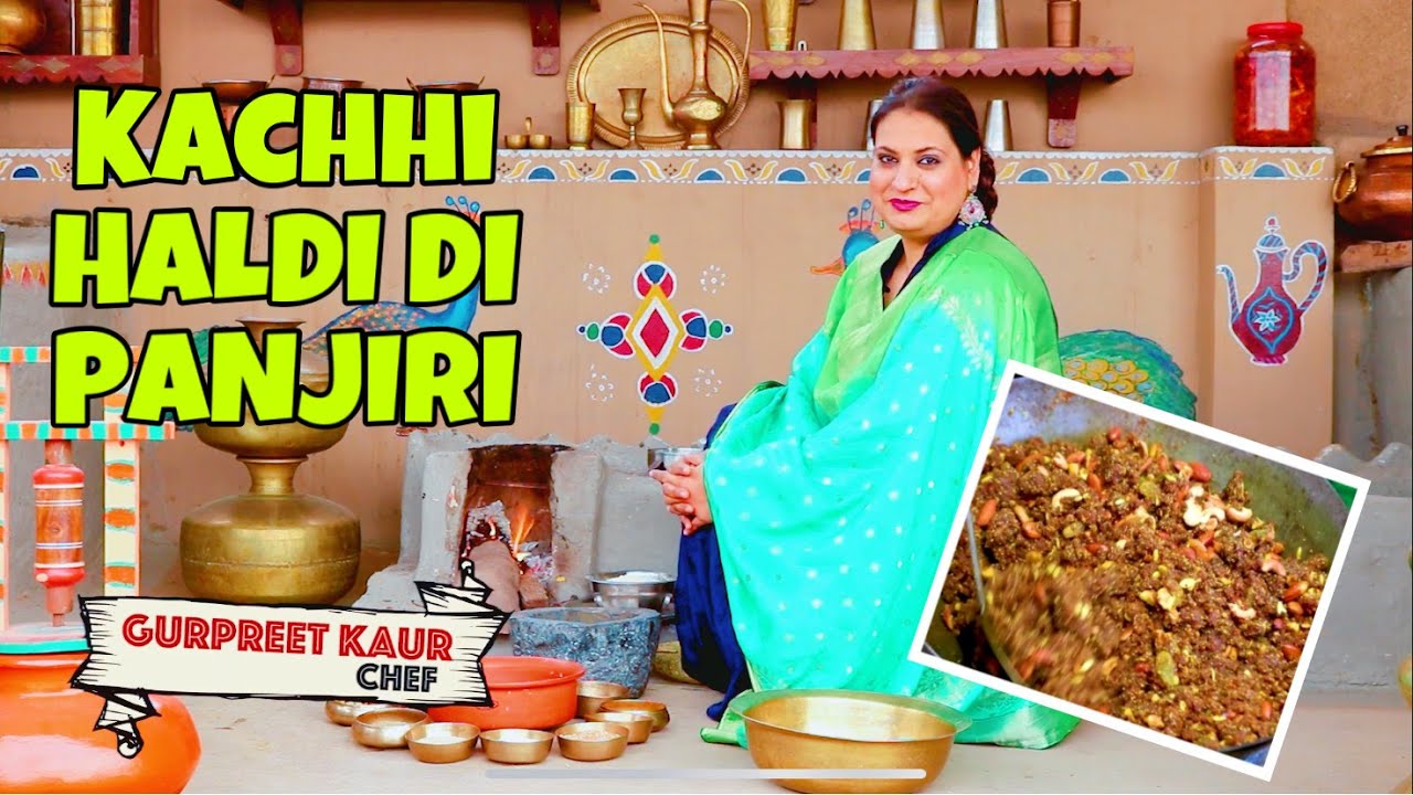 Kachhi Haldi Di Panjiri | Raw Turmeric Panjiri | Winter Recipes | Healthy Recipes |