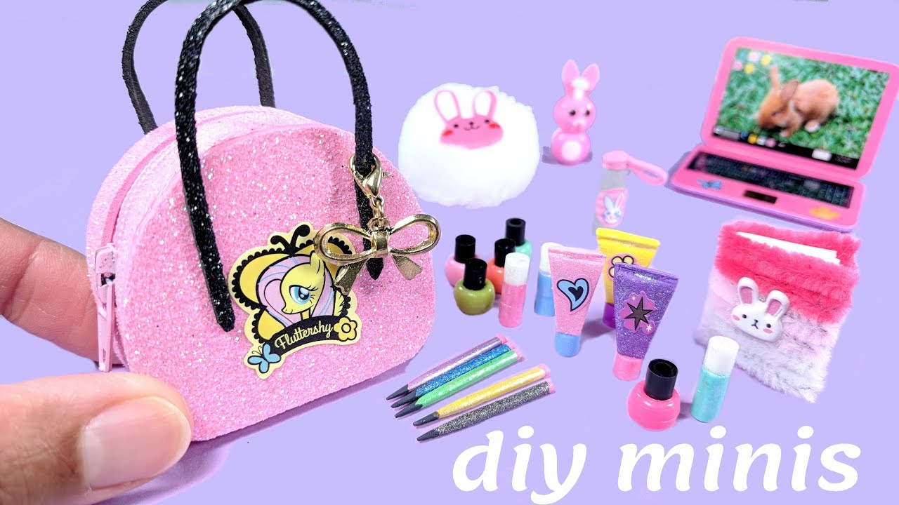 DIY My Little Pony Miniatures - Zippered Purse, Beauty Products, & More