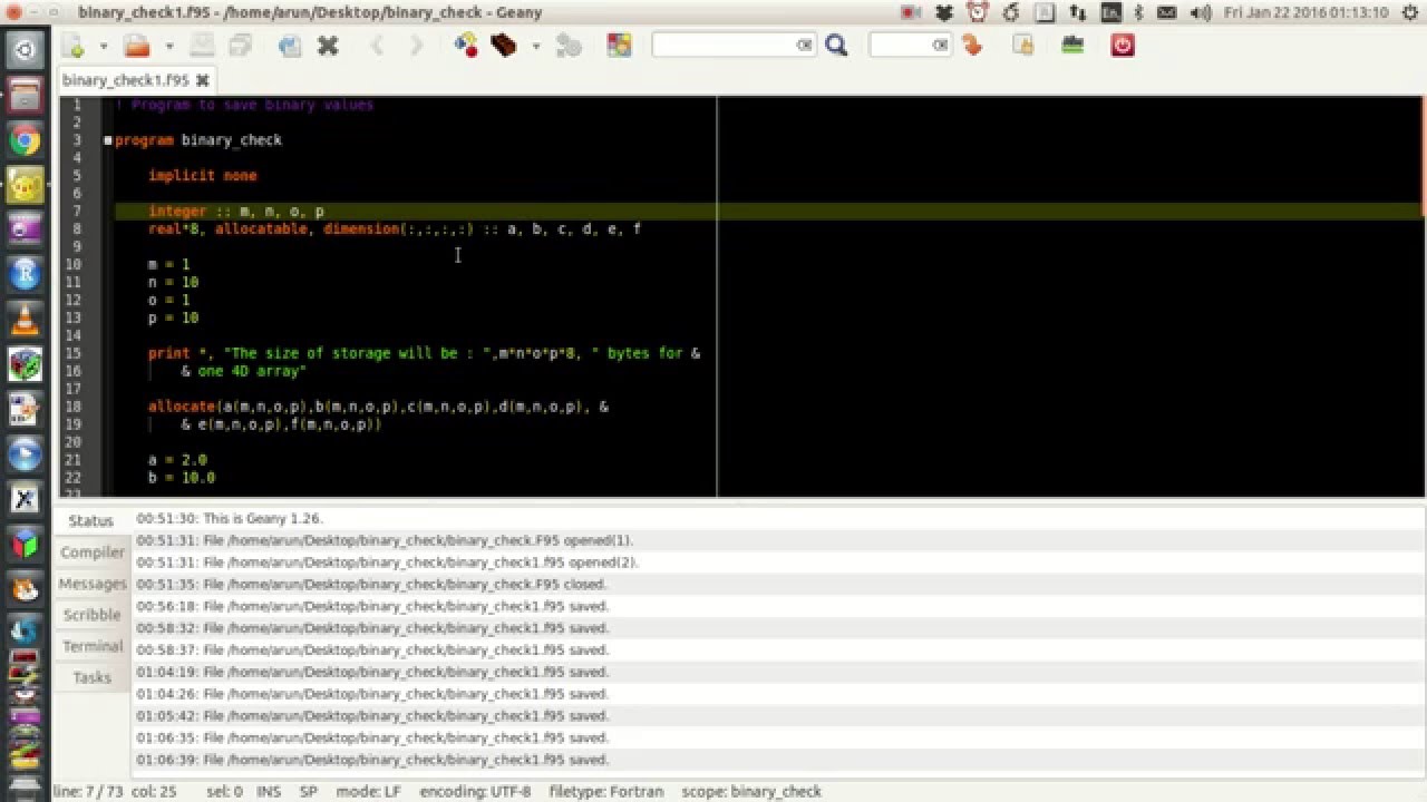 Fortran Hacks : Read and Write data from and to Sequential and Direct Access Binary Data Files.