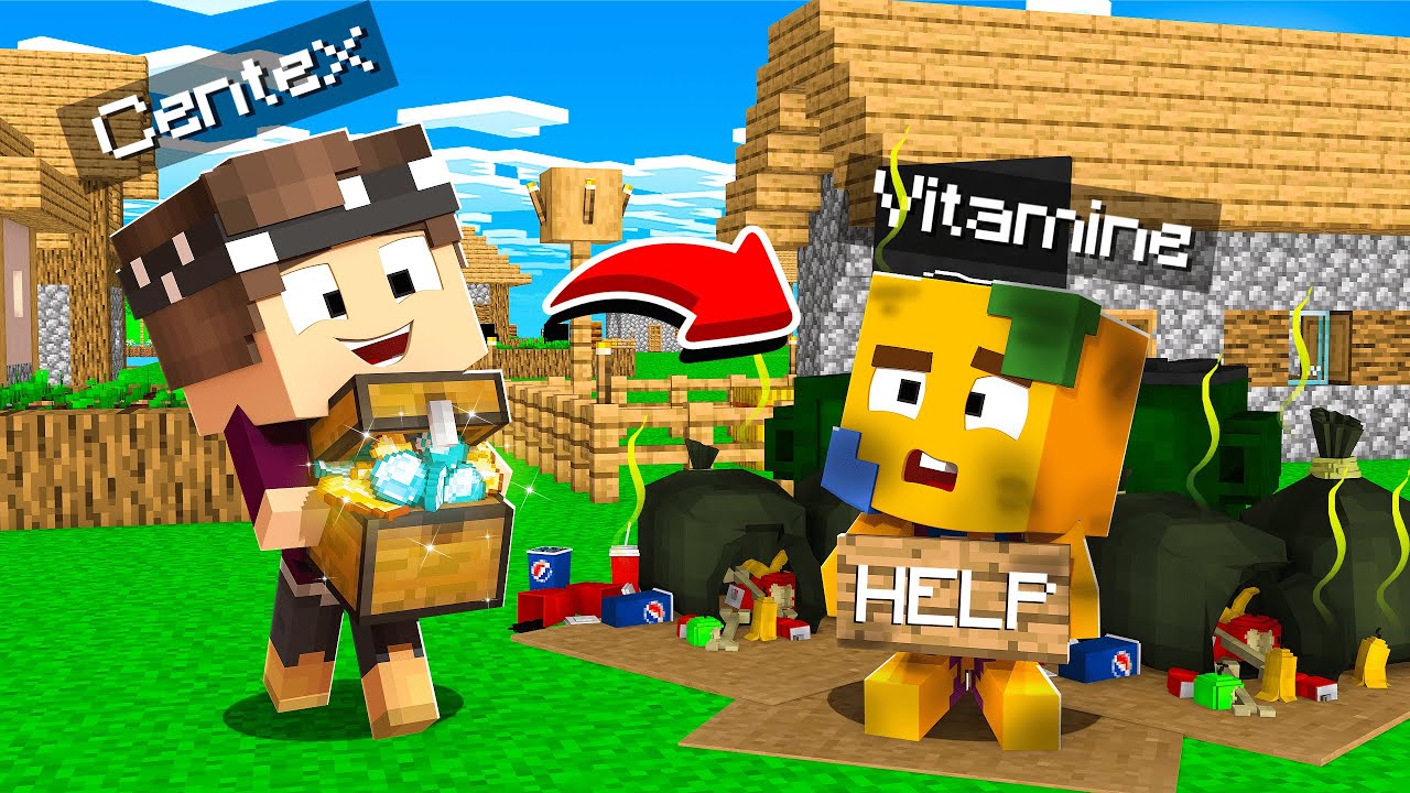 VITAMINE wird OBDACHLOS in Minecraft! 😢