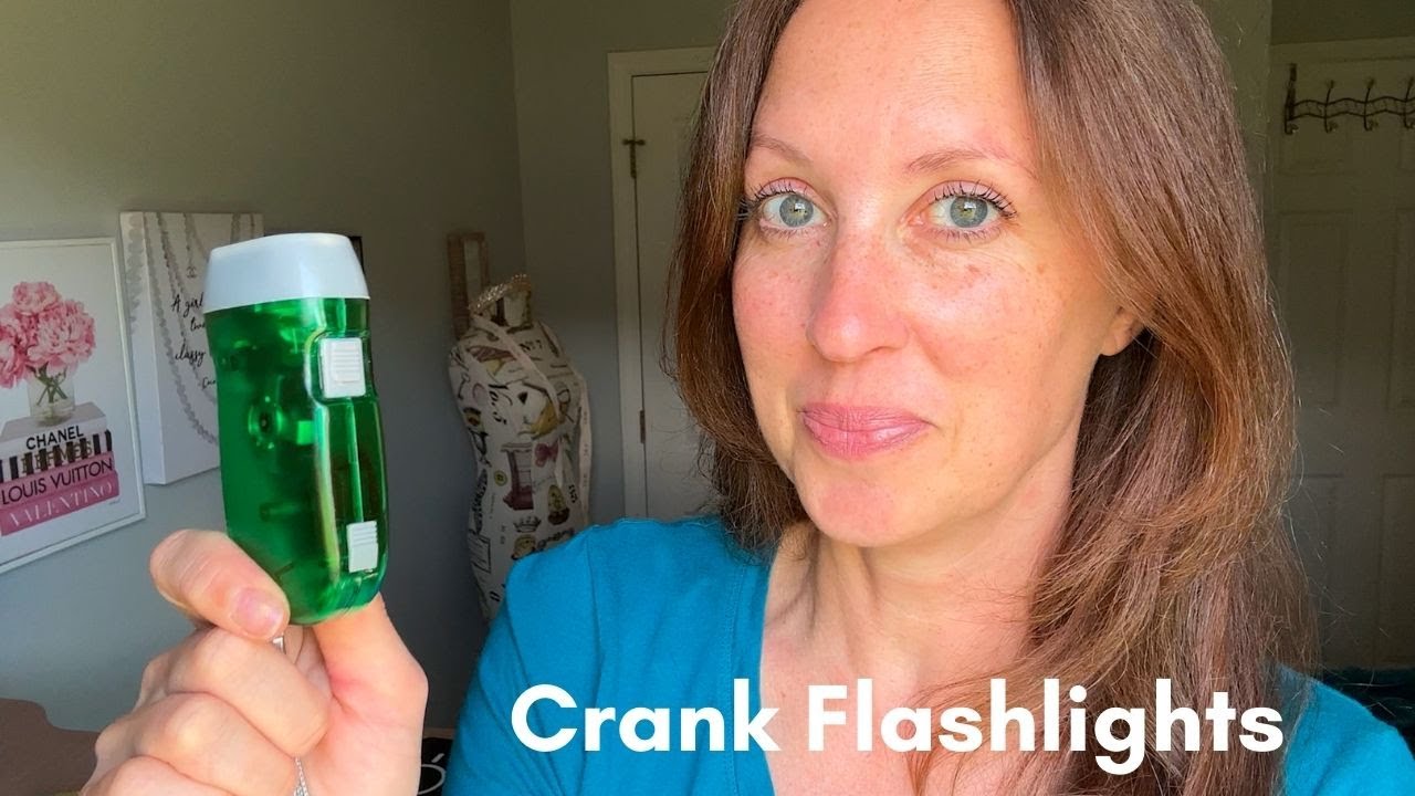 4-Pack Hand Crank Flashlights – Portable Battery-Free Emergency Lights
