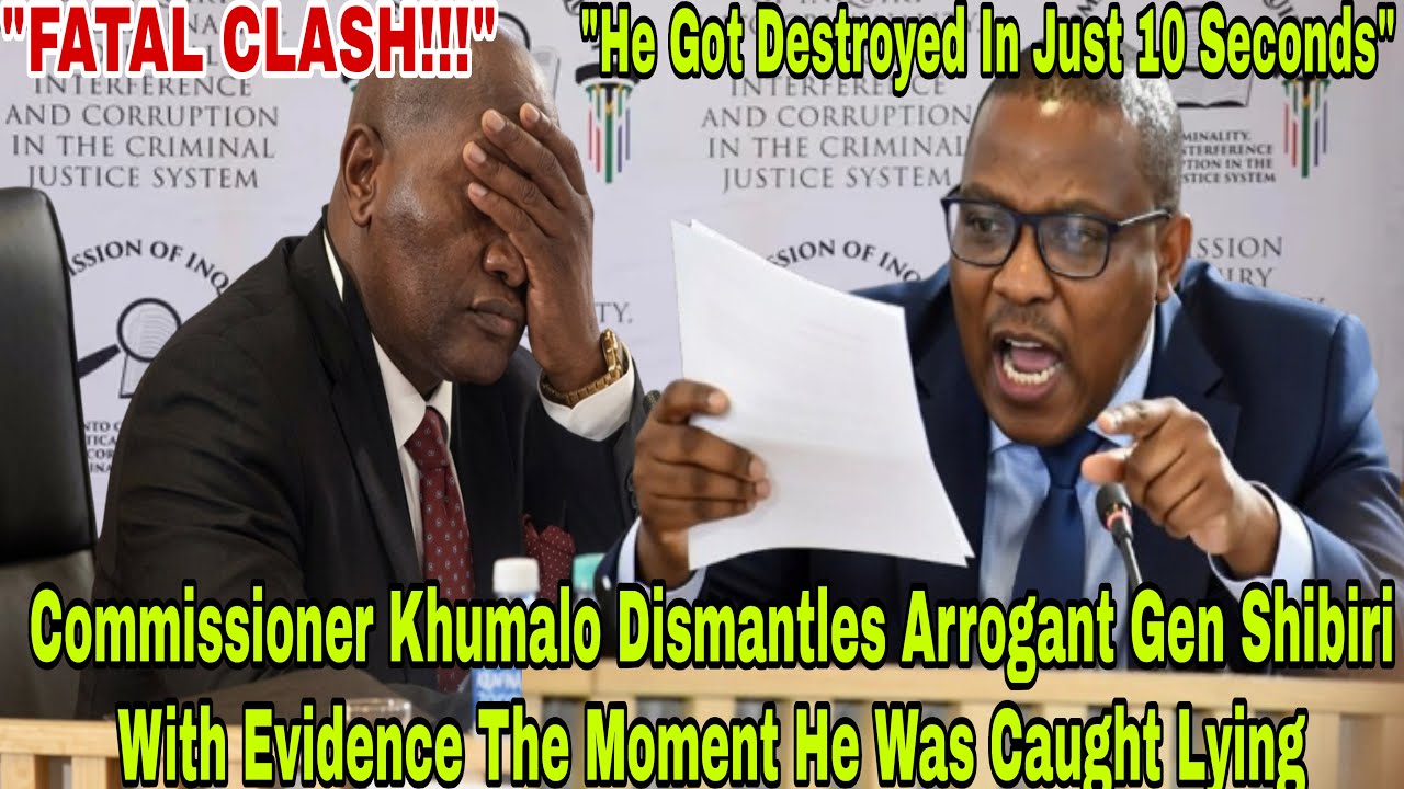 YOU MUST THINK WE'RE ALL STUPID - Commissioner Khumalo Destroys & Humiliate Gen Shibiri When He Lied