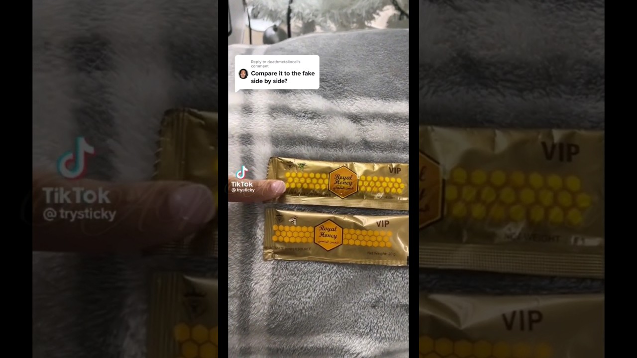 Royal Honey VIP Fake & Real Compared Side By Side Of The🐝 Ain't 🟡 & It's 🟢 That Ain't It 