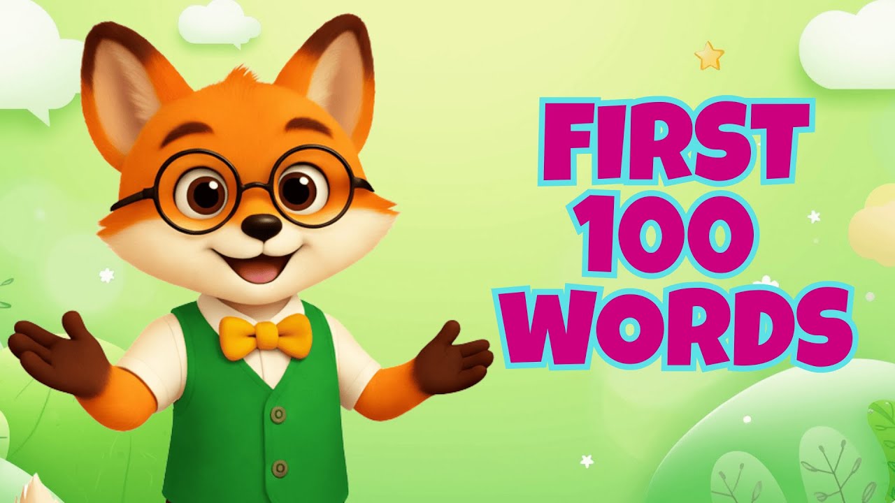 First 100 Words for Kids | Learn Basic English Vocabulary | Preschool & Kindergarten