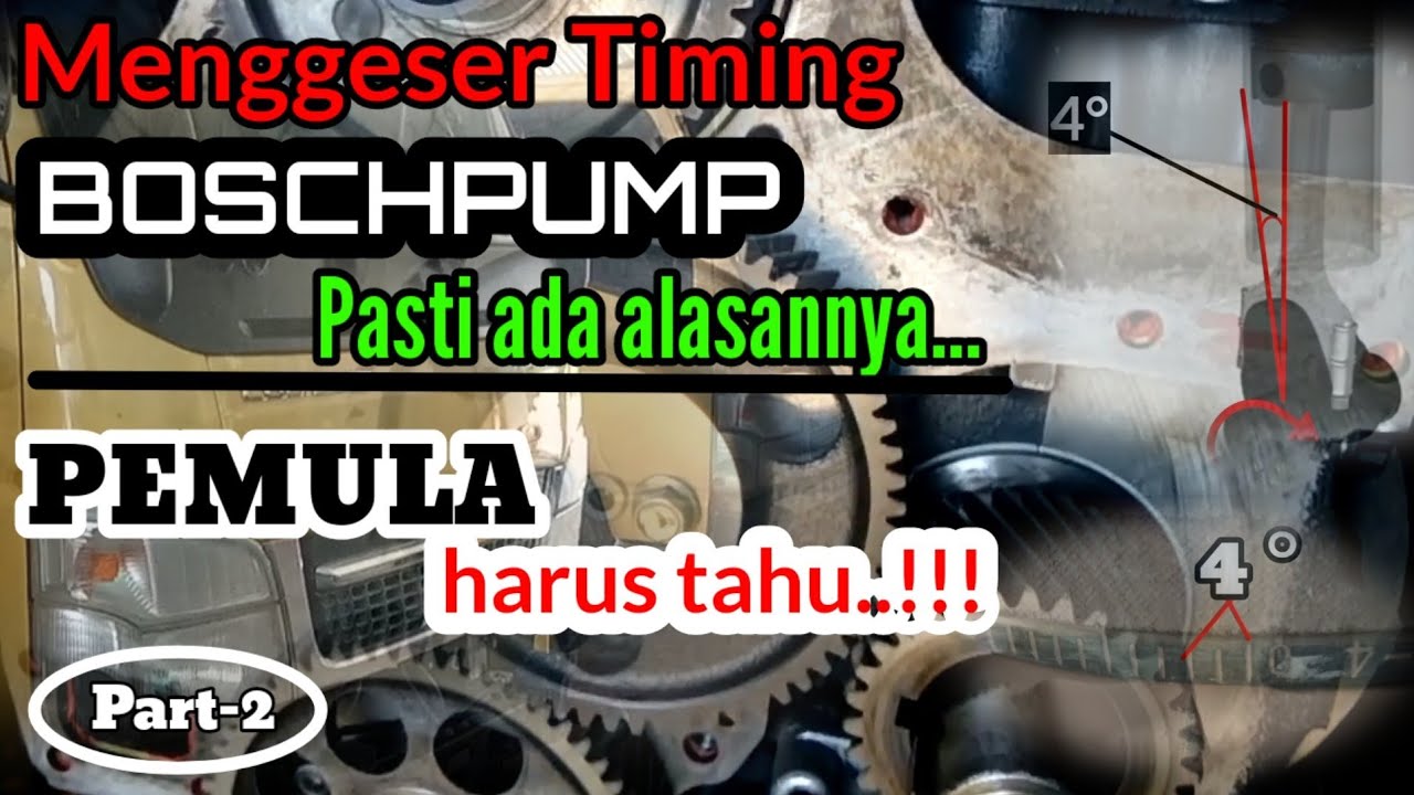 (PART-2) Menggeser timing Boschpump tidak hanya untuk menambah power mesin saja..??.//Kang Boon//.