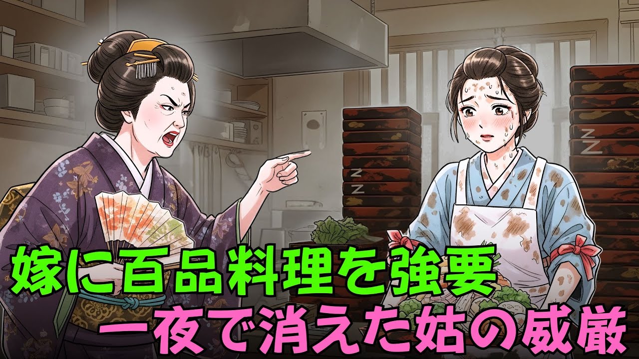 嫁を使用人扱いし命日に料理100品を強要した姑…だが翌日、権力は一瞬で崩れ落ちた| 野談 | 伝説 | 昔話 | 説話 | 民話