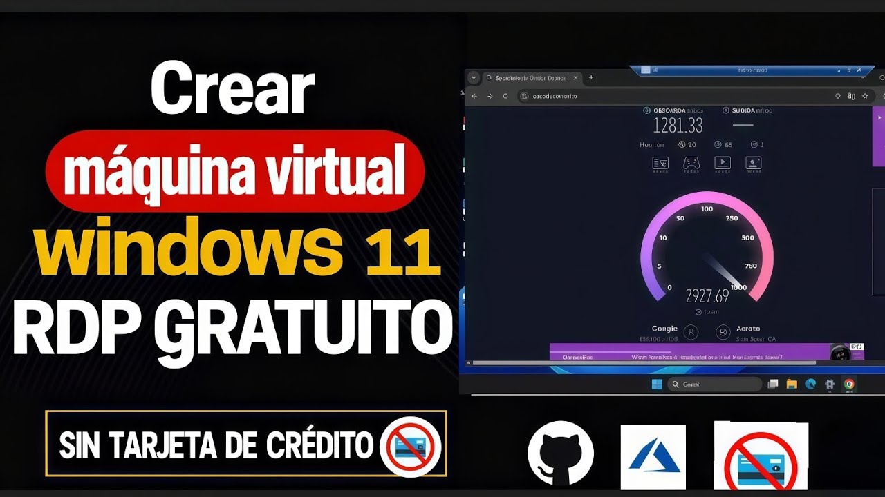 PC VIRTUAL GRATIS 16GB RAM [v3] Máquina Virtual Windows 11 ONLINE  sin LAG #virtualmachine #online 
