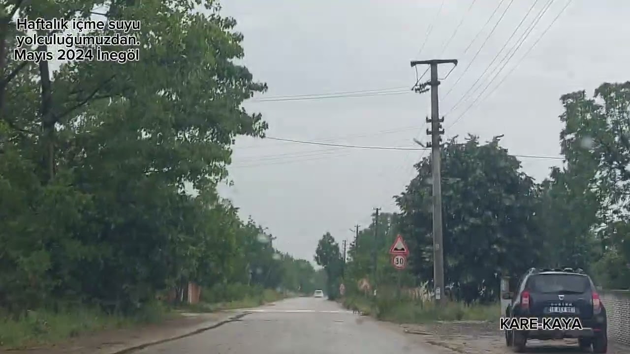 Haftalık su yolumuz. İnegöl Konurlar Köyü yolu Mayıs 2024