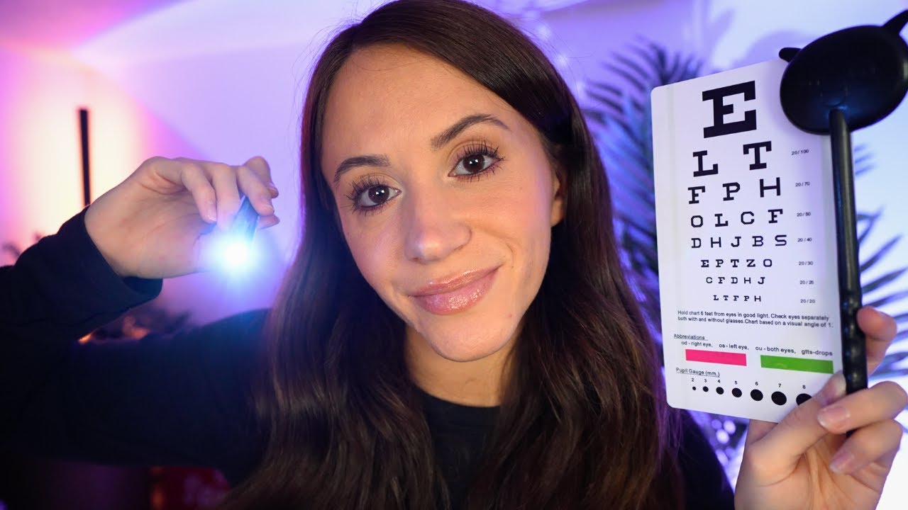 ASMR Eye Exam For Sleepy Eyes 👀 (light triggers, medical roleplay)