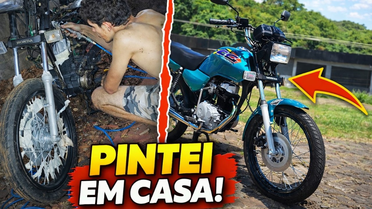 REFORMEI MINHA TITAN 1997 EM 2 DIAS! 😱🔥 Resultado Inacreditável!