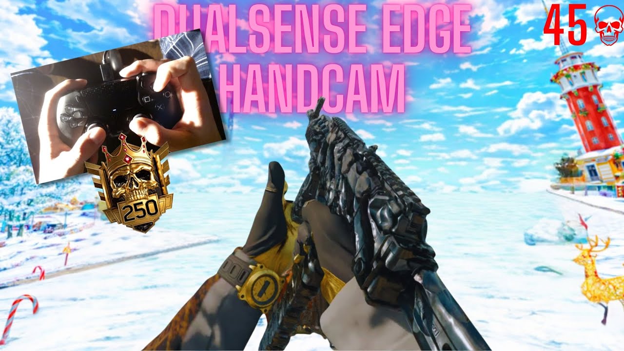Контроллер DualSense Edge, съемка с рук, Warzone, BO7